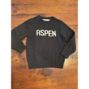 Ellsworth & Ivey Aspen Black Crewneck Sweater Little Kids Size 4T